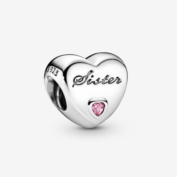 Pandora Sister Heart Charm - Picture 1 of 5